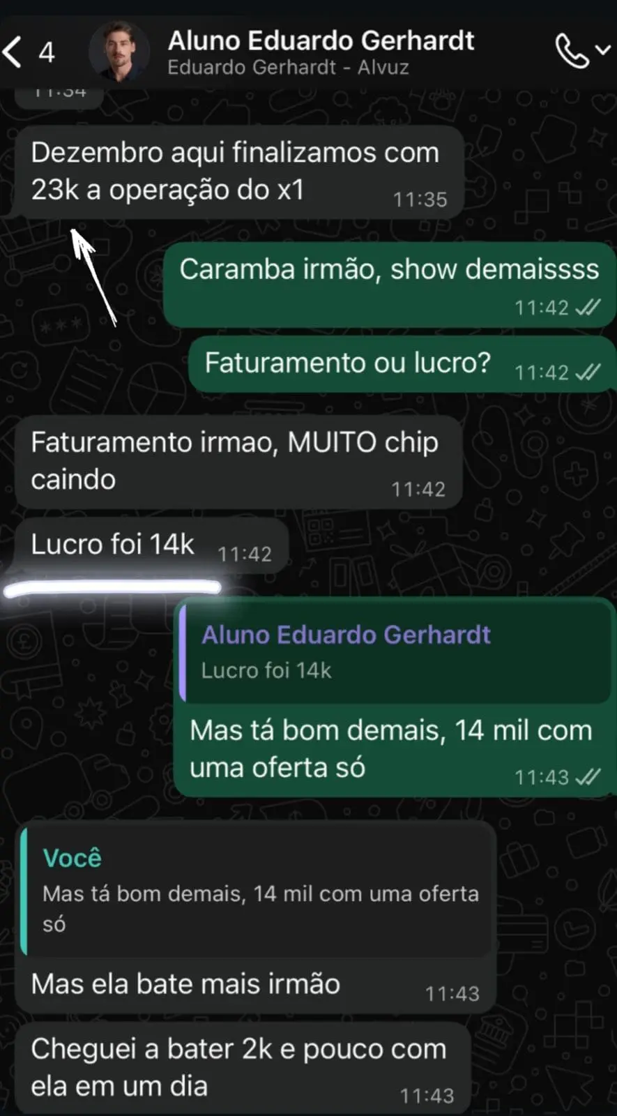 Depoimento Aluno